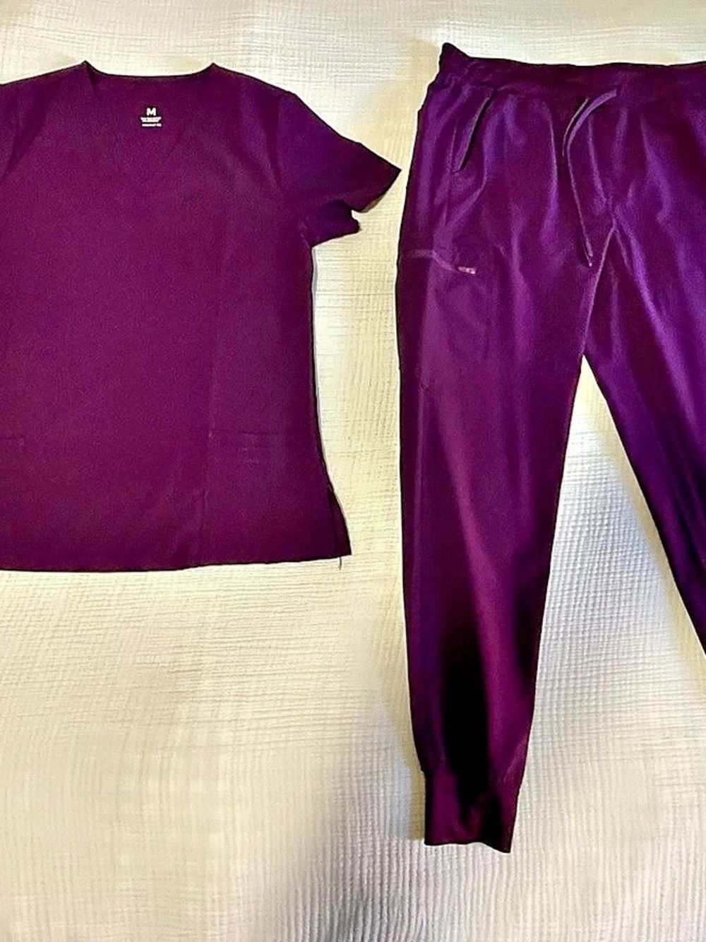 CozyFit matching scrub set in Dark Purple - Medium